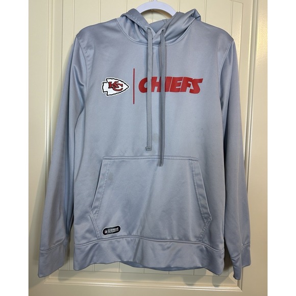 New Era NFL Kansas City Chiefs gray Pullover Hoodie Men's Size Medium - Picture 1 of 7